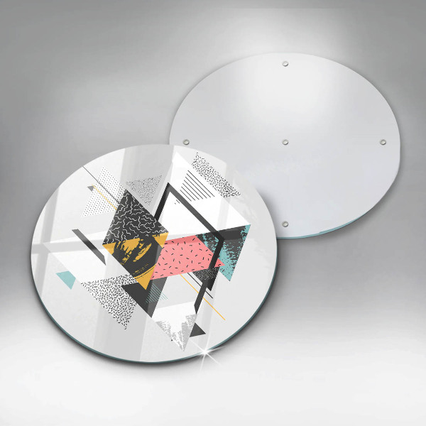 Kuchynská doska zo skla Abstraktné trojuholníky