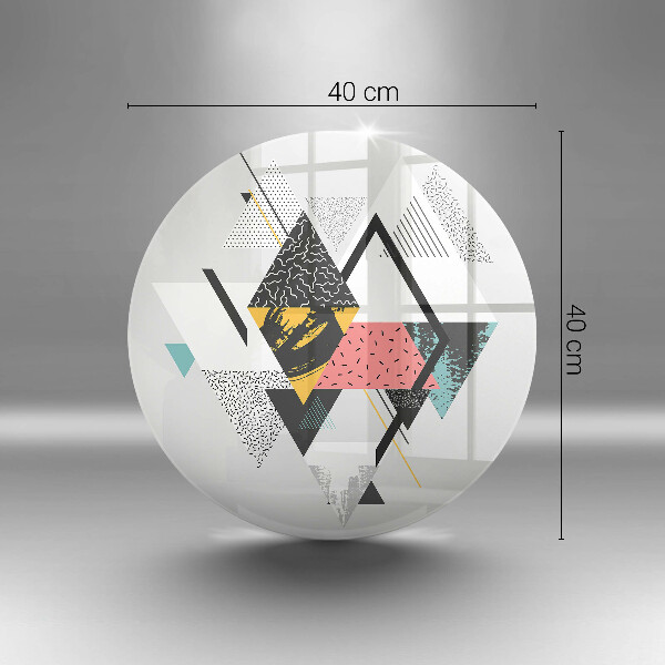 Kuchynská doska zo skla Abstraktné trojuholníky