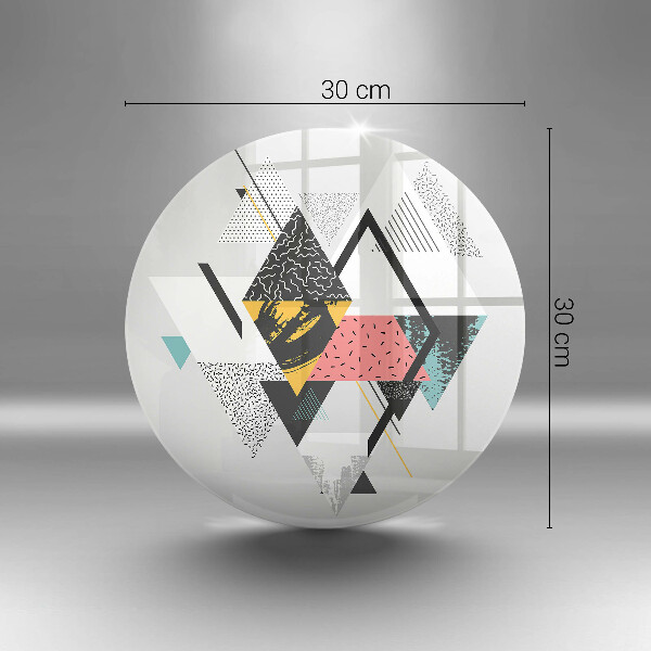 Kuchynská doska zo skla Abstraktné trojuholníky