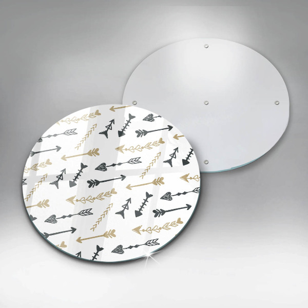 Kuchynská doska zo skla Vzor boho šípok