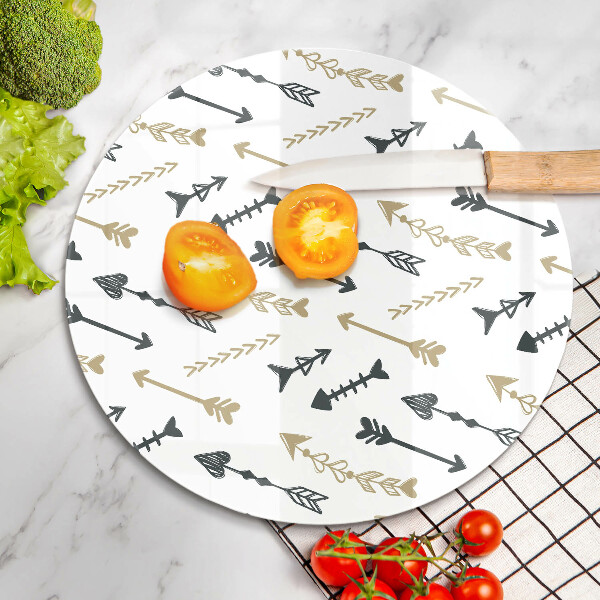 Kuchynská doska zo skla Vzor boho šípok