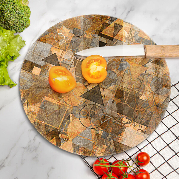 Kuchynská doska zo skla Bezšvový vzor geometrických útvarov