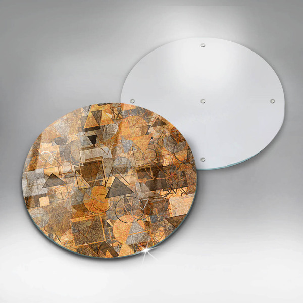 Kuchynská doska zo skla Bezšvový vzor geometrických útvarov