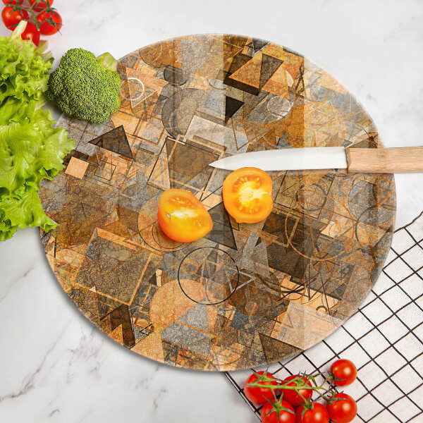 Kuchynská doska zo skla Bezšvový vzor geometrických útvarov