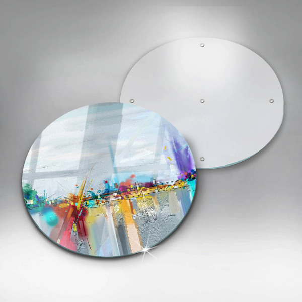 Kuchynská doska zo skla Maľovaná abstrakcia