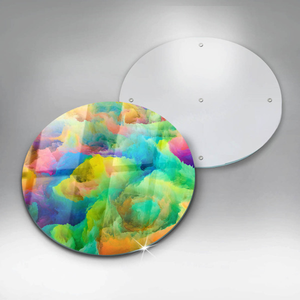 Kuchynská doska veľká zo skla Farebná abstrakcia