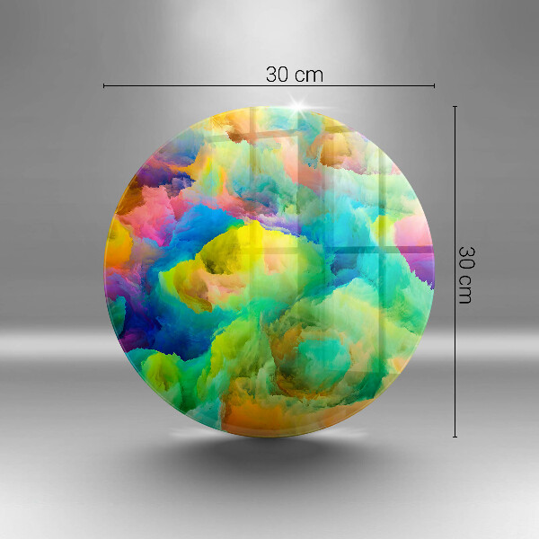 Kuchynská doska veľká zo skla Farebná abstrakcia