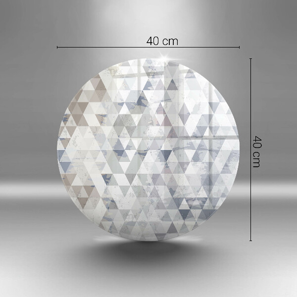 Kuchynská doska veľká zo skla Vzor trojuholníkov