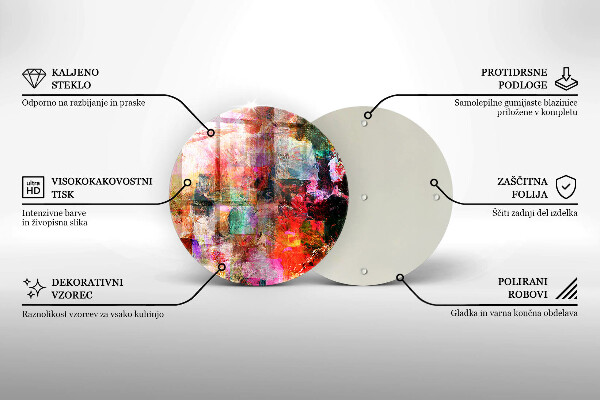 Kuchynská doska zo skla Maľovanie abstrakcie