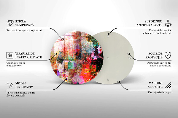 Kuchynská doska zo skla Maľovanie abstrakcie