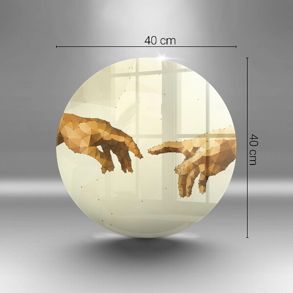 Kuchynská doska zo skla Stvorenie Adamových rúk