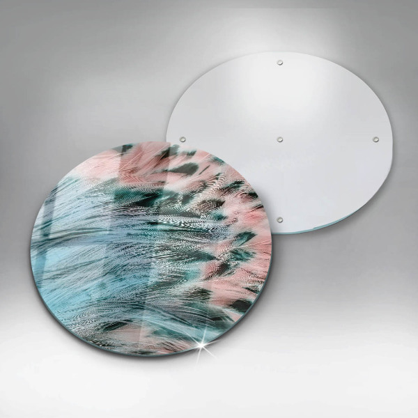 Kuchynská doska zo skla Boho vtáčie perie