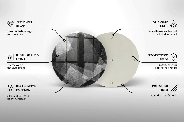 Kuchynská doska zo skla Geometrická abstrakcia