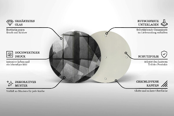Kuchynská doska zo skla Geometrická abstrakcia