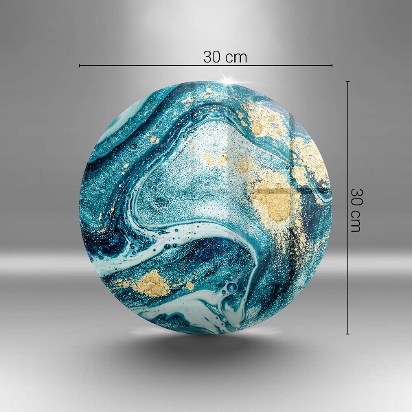 Kuchynská doska zo skla Modré zlato abstrakcia