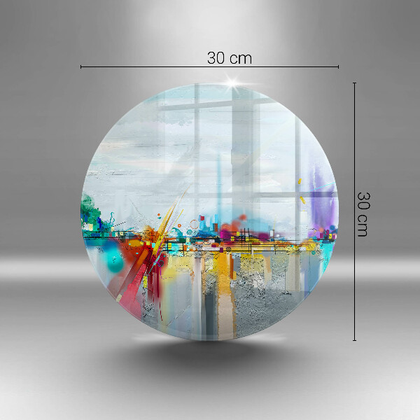 Kuchynská doska zo skla Maľovaná abstrakcia