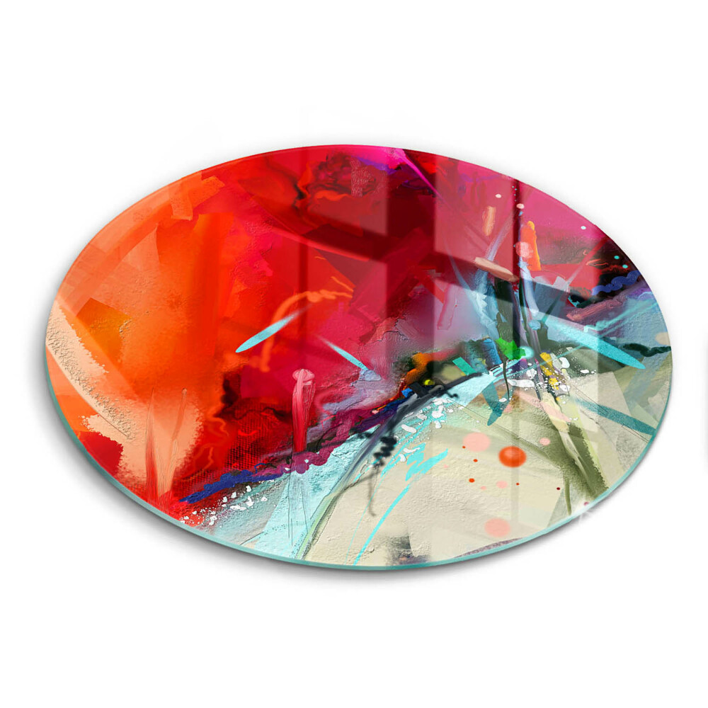 Kuchynská doska zo skla Maľovaná abstrakcia