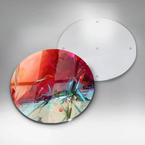 Kuchynská doska zo skla Maľovaná abstrakcia