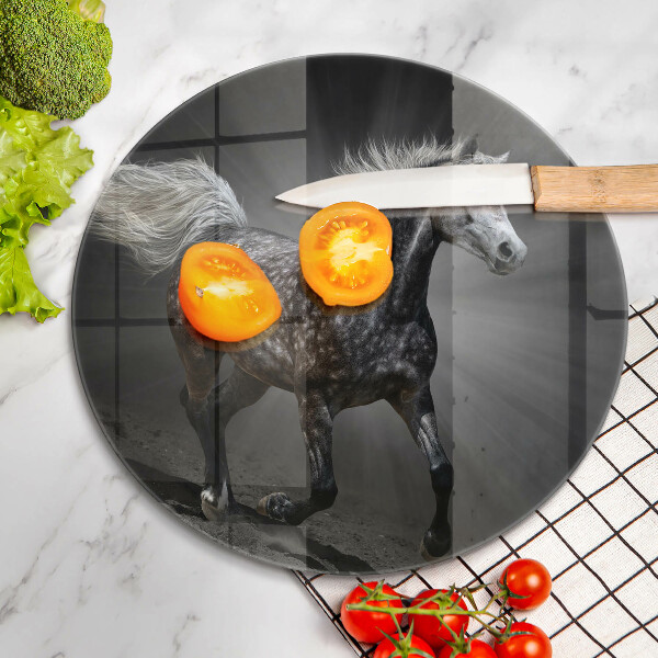 Kuchynská doska zo skla Kôň cválajúci