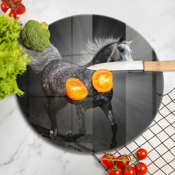 Kuchynská doska zo skla Kôň cválajúci