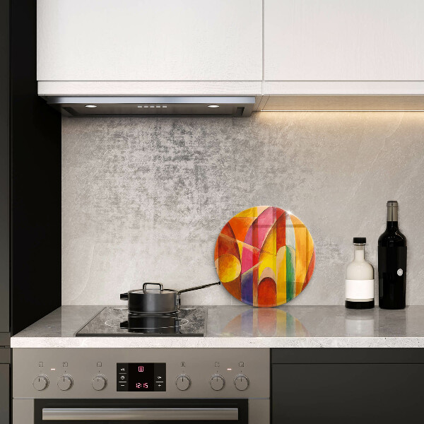 Kuchynská doska zo skla Farebná abstrakcia