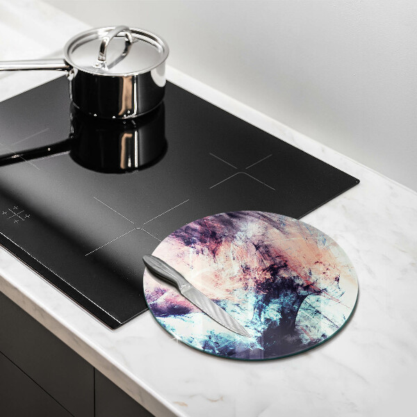 Kuchynská doska veľká zo skla Maľovaná abstrakcia