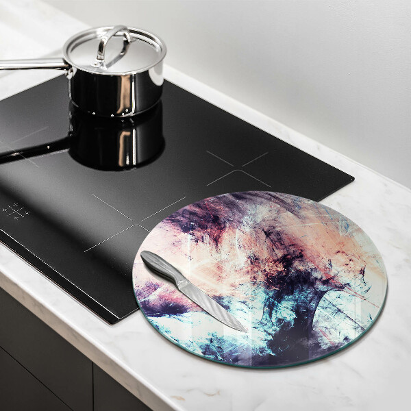 Kuchynská doska veľká zo skla Maľovaná abstrakcia