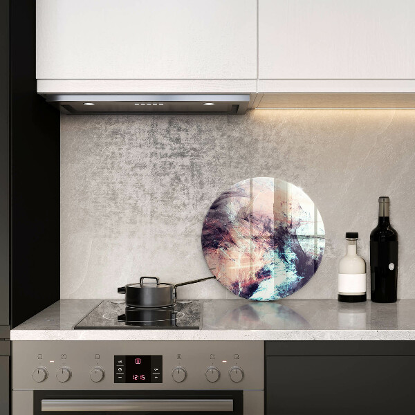 Kuchynská doska veľká zo skla Maľovaná abstrakcia