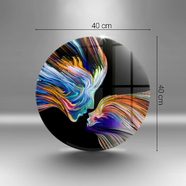Kuchynská doska veľká zo skla Bozk abstrakcia