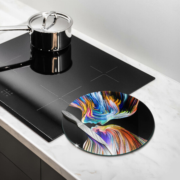 Kuchynská doska veľká zo skla Bozk abstrakcia