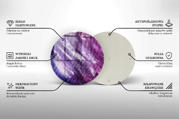 Kuchynská doska veľká zo skla Maľovanie abstrakcie