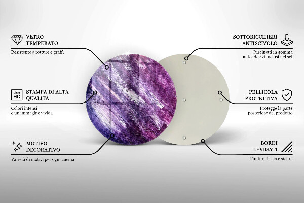 Kuchynská doska veľká zo skla Maľovanie abstrakcie