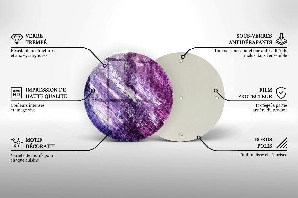 Kuchynská doska veľká zo skla Maľovanie abstrakcie