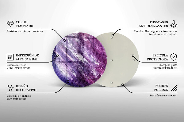 Kuchynská doska veľká zo skla Maľovanie abstrakcie