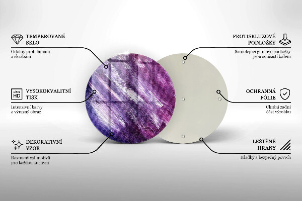 Kuchynská doska veľká zo skla Maľovanie abstrakcie