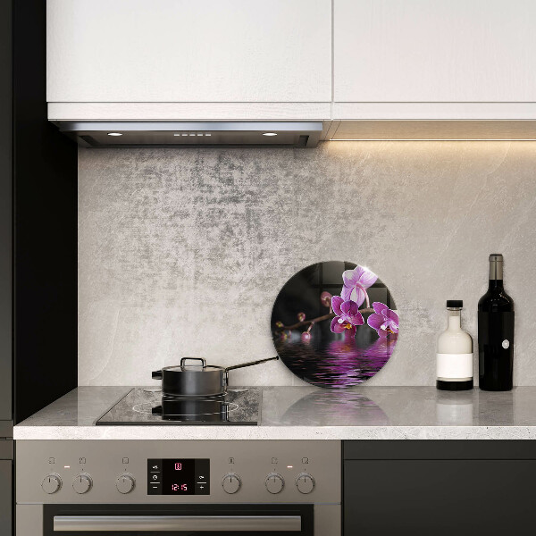 Kuchynská doska zo skla Orchideová zenová voda