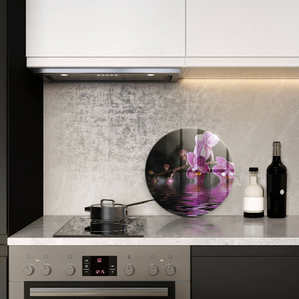 Kuchynská doska zo skla Orchideová zenová voda