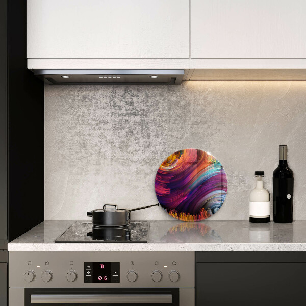 Kuchynská doska veľká zo skla Farebné odlesky