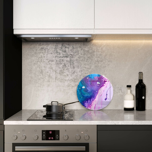 Kuchynská doska veľká zo skla Abstrakce atramenty