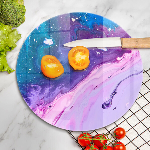 Kuchynská doska veľká zo skla Abstrakce atramenty