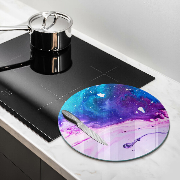 Kuchynská doska veľká zo skla Abstrakce atramenty