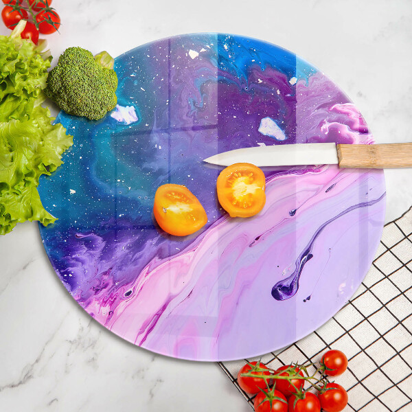 Kuchynská doska veľká zo skla Abstrakce atramenty