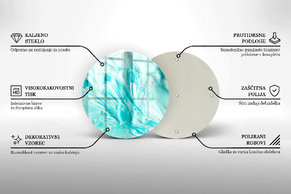 Kuchynská doska veľká zo skla Abstrakcia farby