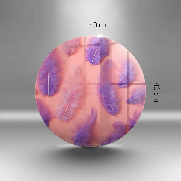 Kuchynská doska veľká zo skla Nadýchané perie