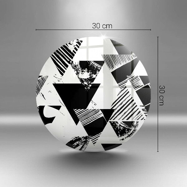 Kuchynská doska veľká zo skla Geometrické trojuholníky