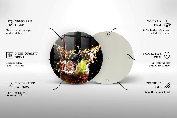 Kuchynská doska zo skla Pite s ľadom