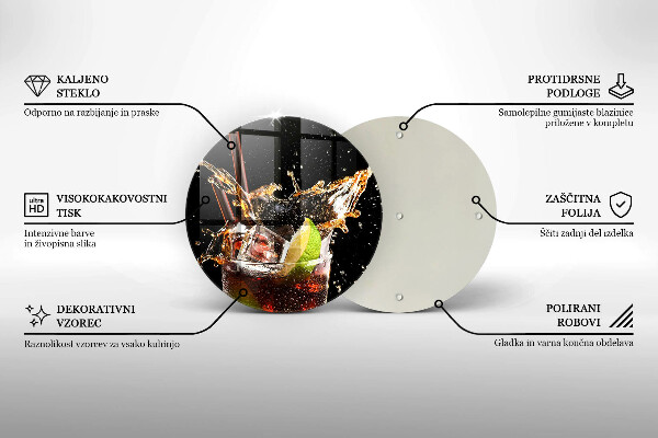 Kuchynská doska zo skla Pite s ľadom