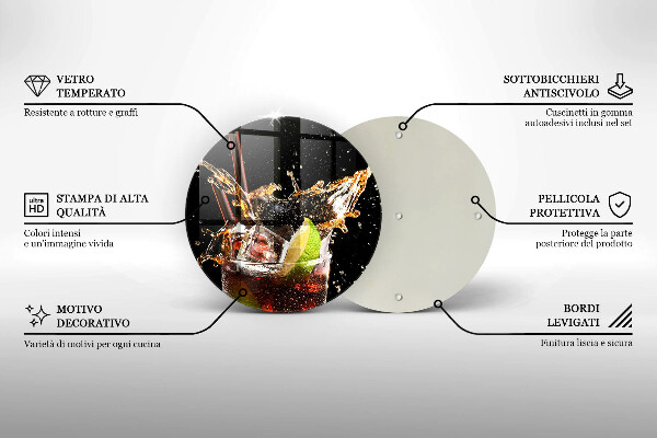 Kuchynská doska zo skla Pite s ľadom