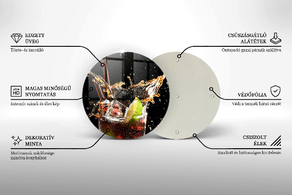 Kuchynská doska zo skla Pite s ľadom