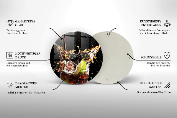 Kuchynská doska zo skla Pite s ľadom
